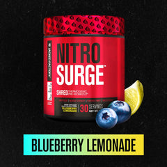 Jacked Factory Nitrosurge Shred scoop with powder ready to mix for workouts