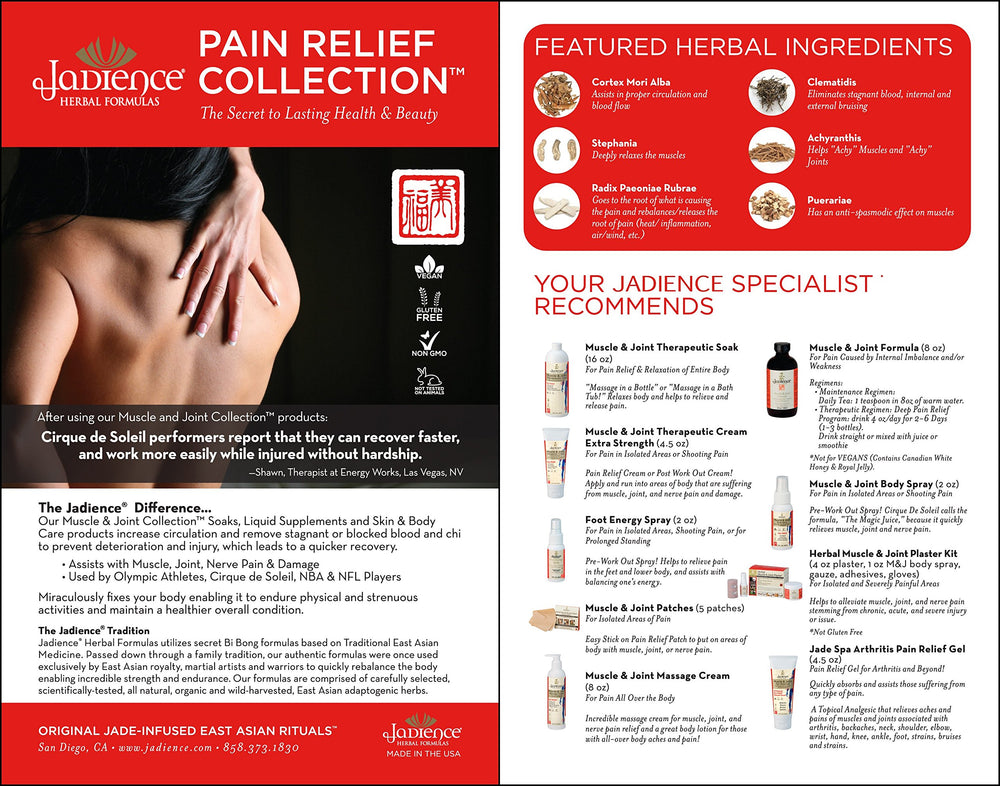 JADIENCE Cream neck-shoulder-area indicates targeted comfort during busy days.