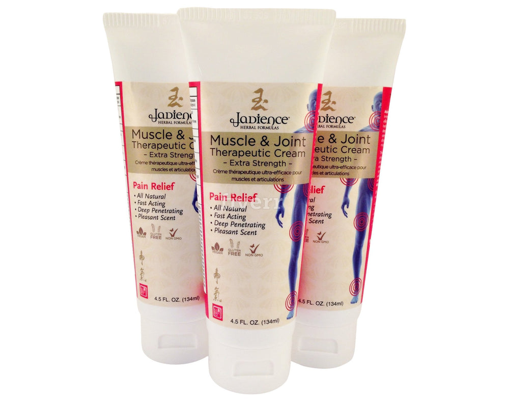 JADIENCE Muscle & Joint Cream bottle showing soothing relief for sore muscles