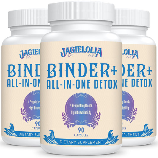 Jagielolia All-In-One Detox bottle front showing vegan capsules for daily wellness support
