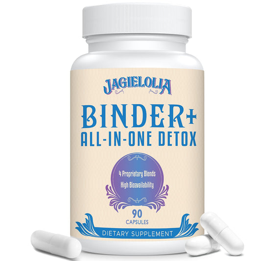 Jagielolia detox binder bottle with 1500 mg blend for daily wellness