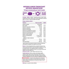 Nutrient-rich Jamieson blend highlighting immune support and antioxidants.