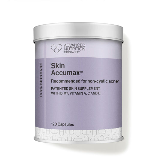 Jane Iredale Skin Accumax capsules shown for inner-skin support and clarity