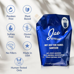 Jao Refresher hand hygiene moment delivering soft, hydrated skin