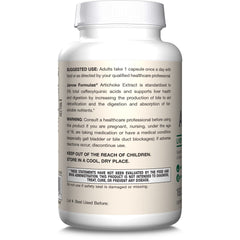 Jarrow Formulas Artichoke 500mg capsules for digestive wellness on the go.
