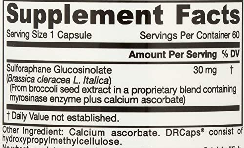 Jarrow Formulas Brocco Max capsules beside meals for convenient dosing