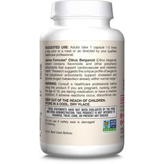 Jarrow Formulas Citrus Bergamot bottle placed on a white surface for metabolism support ideas.
