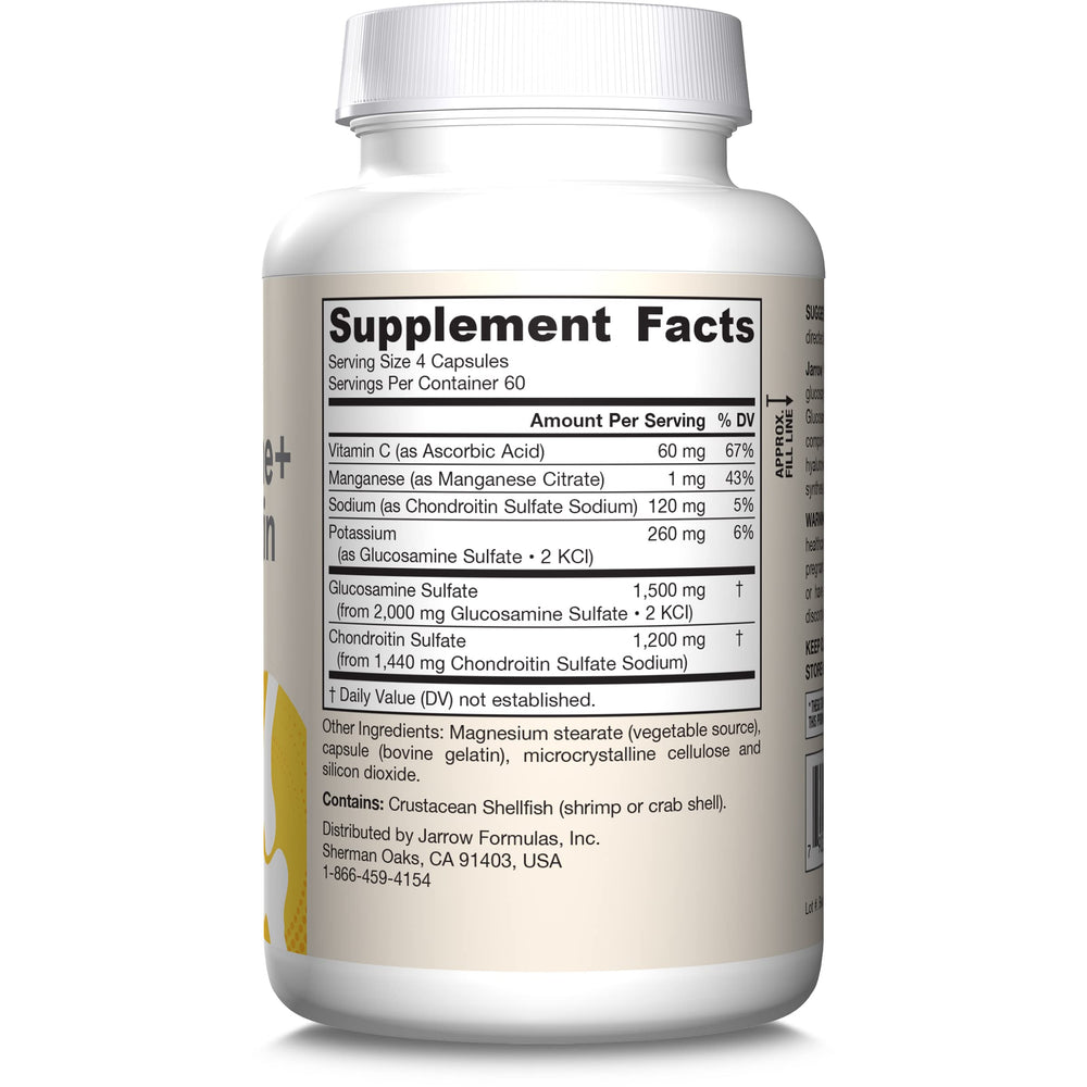 Jarrow Formulas daily four-capsule serving illustration.