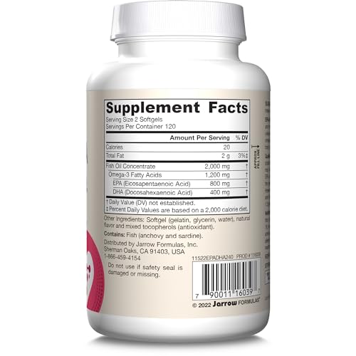 Jarrow Formulas EPA-DHA Balance health scene with glass of water for daily supplement habit