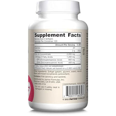 Jarrow Formulas EPA-DHA Balance health scene with glass of water for daily supplement habit