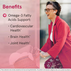Jarrow Formulas EPA-DHA Balance pour demonstrates simple daily capsule intake