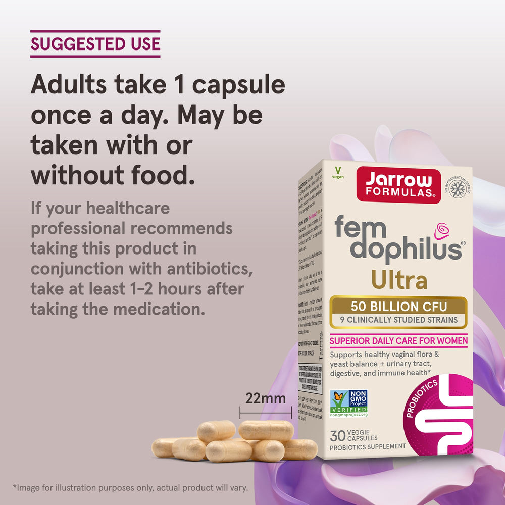 Visual emphasizes vaginal health and urinary tract support with GR-1 and RC-14