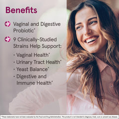 Fem-Dophilus Ultra capsules close-up highlighting 50 Billion CFU per serving