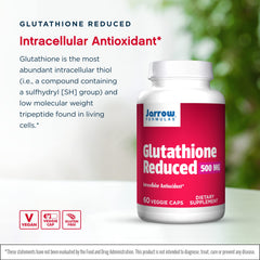 Two Jarrow Glutathione Reduced bottles in one pack for convenient refill.