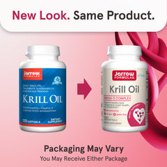 Jarrow Formulas Krill Oil softgels being poured for daily omega-3 intake