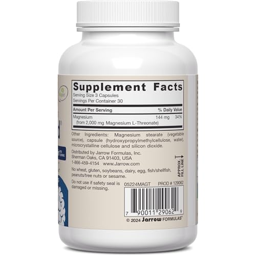 Jarrow MagMind 90 capsules and 30-day supply packaging shown