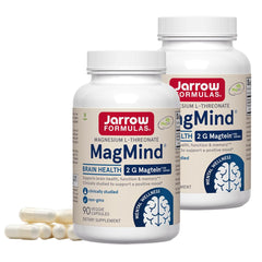 Jarrow Formulas MagMind bottle front featuring Magtein for brain support