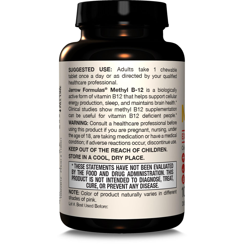 Jarrow Formulas methyl B-12 on desk for on-the-go energy