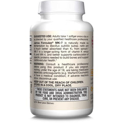 Packaging highlights 120 servings for long-term MK-7 use.