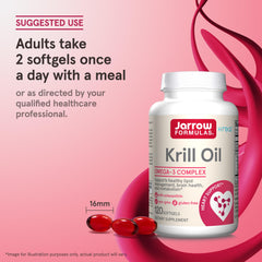 Jarrow Formulas omega-3 krill visual communicates balanced lipid nutrition