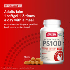 PS100 capsules arranged in tray for convenient daily use.