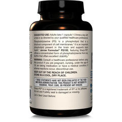 PS100 on kitchen shelf suggesting convenient daily supplement routine.