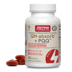 Jarrow Formulas QH-Absorb + PQQ bottle front showing branding and design