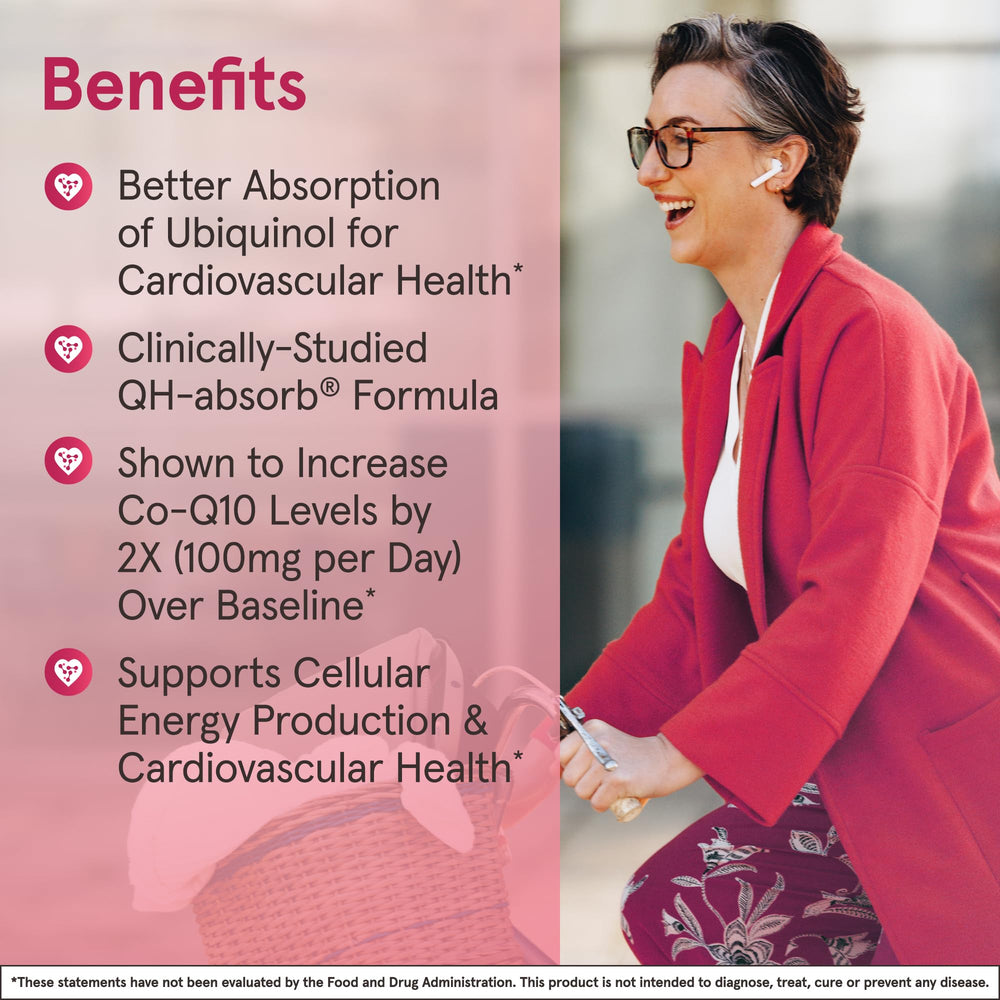 Jarrow Formulas QH-Absorb ubiquinol mitochondrial energy graphic