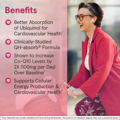 Jarrow Formulas QH-Absorb ubiquinol mitochondrial energy graphic