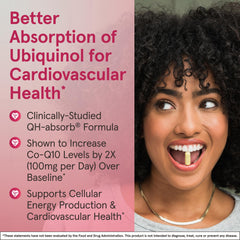 Jarrow Formulas QH-Absorb ubiquinol softgels close-up showing texture