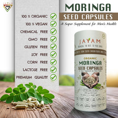 JAYAM moringa packaging eco-friendly tube emphasizes sustainability and value.