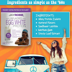 Prepared shake with Jay Robb protein powder demonstrating quick, high-protein beverage.