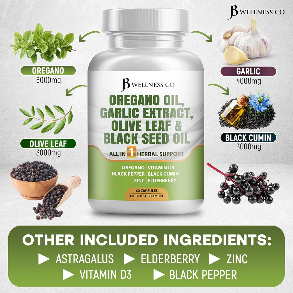 JB Wellness Co astragalus immune-support herb bottle, balanced daily resilience.