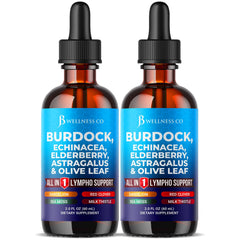 JB Wellness Co Burdock Drainage Drops bottle with dropper for easy dosing