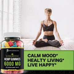 JB Wellness Co Hemp Gummies lifestyle scene evokes relaxation after work or before bed