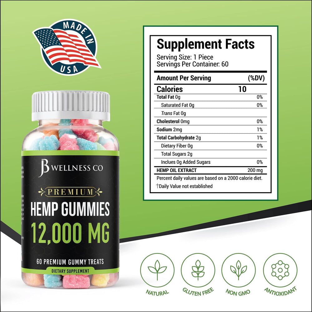 JB Wellness Co tropical fruit gummy with appealing flavor for daily enjoyment.