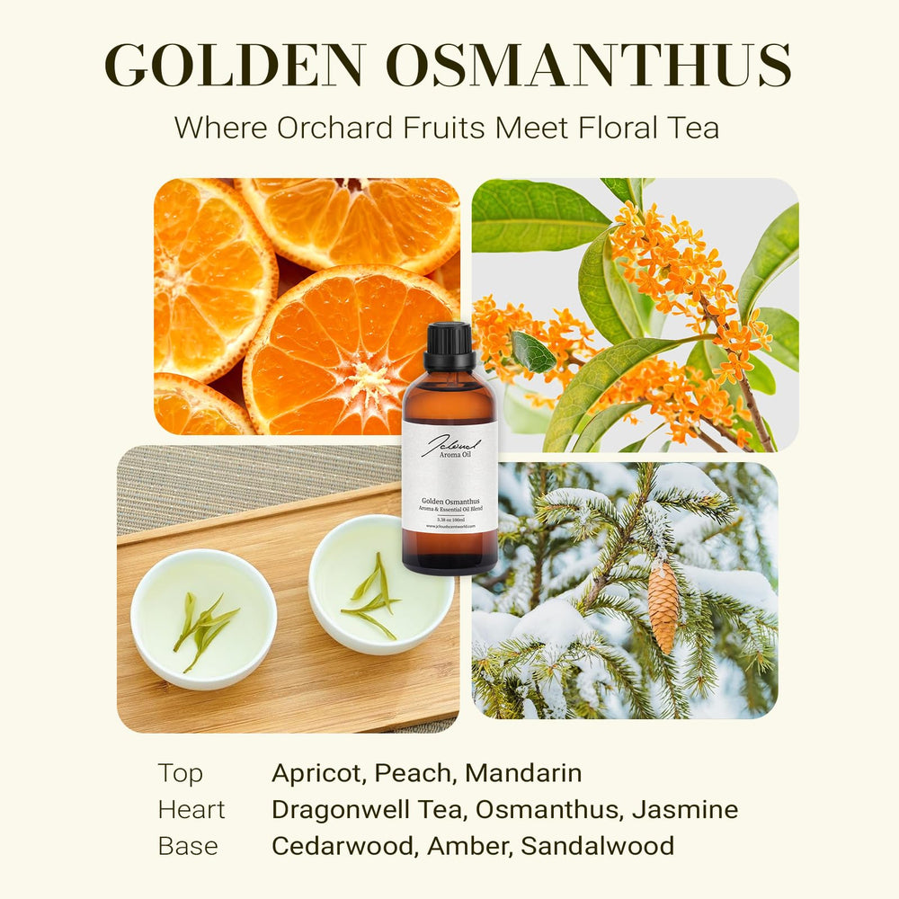 JCLOUD Golden Osmanthus diffuser setup in a living room for inviting fragrance