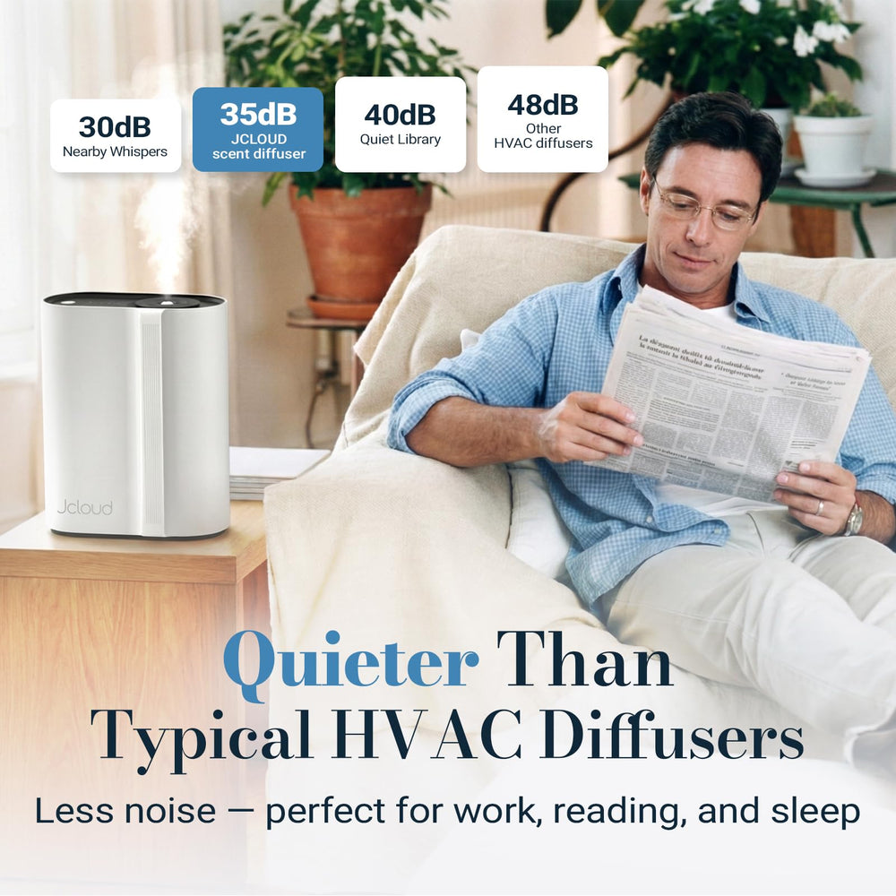 JCLOUD Scent Boost mode quickly freshens spaces before guests arrive