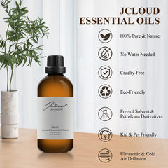 JCLOUD Karth amber accents create a warm inviting atmosphere
