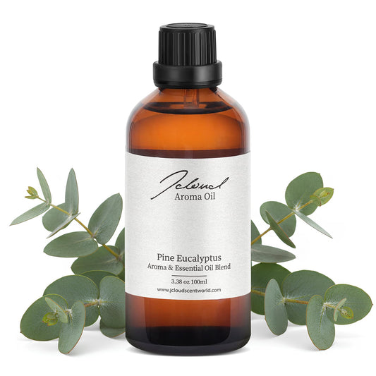 JCLOUD Pine Eucalyptus bottle pour boosts hotel-quality ambiance in living rooms.