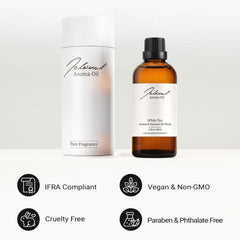 JCLOUD White Tea diffuser oil in living room for a calming, spa-like mood