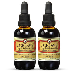 J.CROW'S Lugol's iodine bottle with label, premium daily source