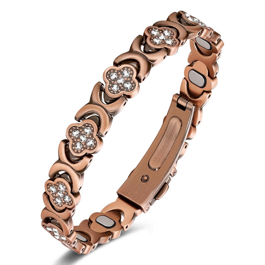 Jecanori 5x magnetic bracelet closeup showing strong magnets for daily balance.