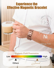 Jeracol classic line texture on a mature men's bracelet