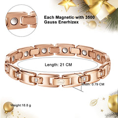 JEROOT crystal inlay design adds subtle sparkle for refined styling.