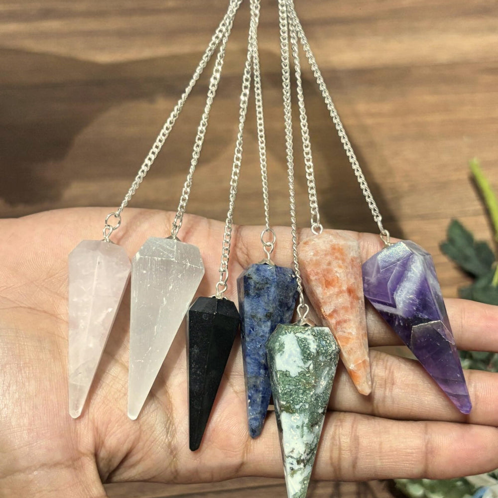 Jet Exclusive red jade cone pendulum for vitality and concentration