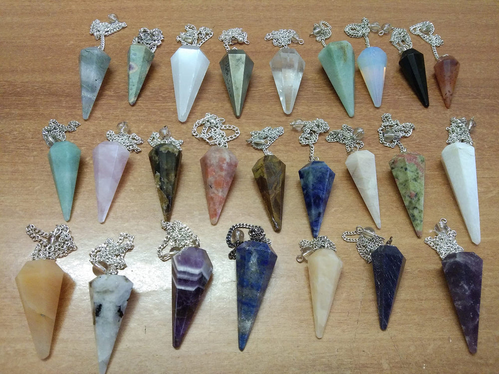 Jet Exclusive turquoise cone pendulum for communication and energy alignment