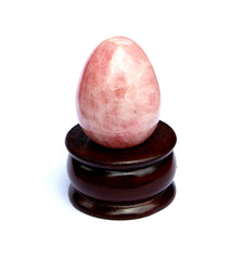 Jet International rose quartz egg 2 inch for love and balance.