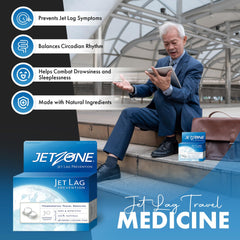 JetZone compact blister-pack closeup emphasizes TSA-friendly packaging.