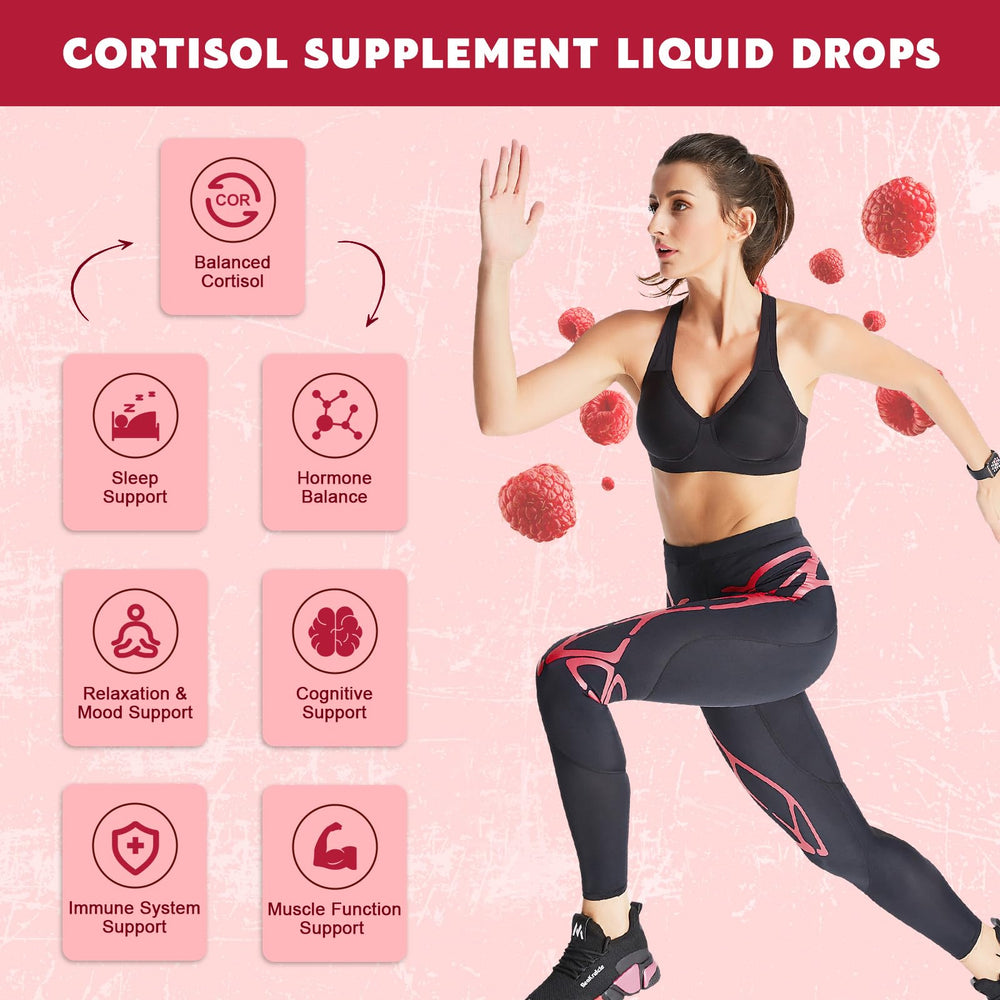 JIANKYTZ Cortisol Drops ingredient sources image with key nutrients.